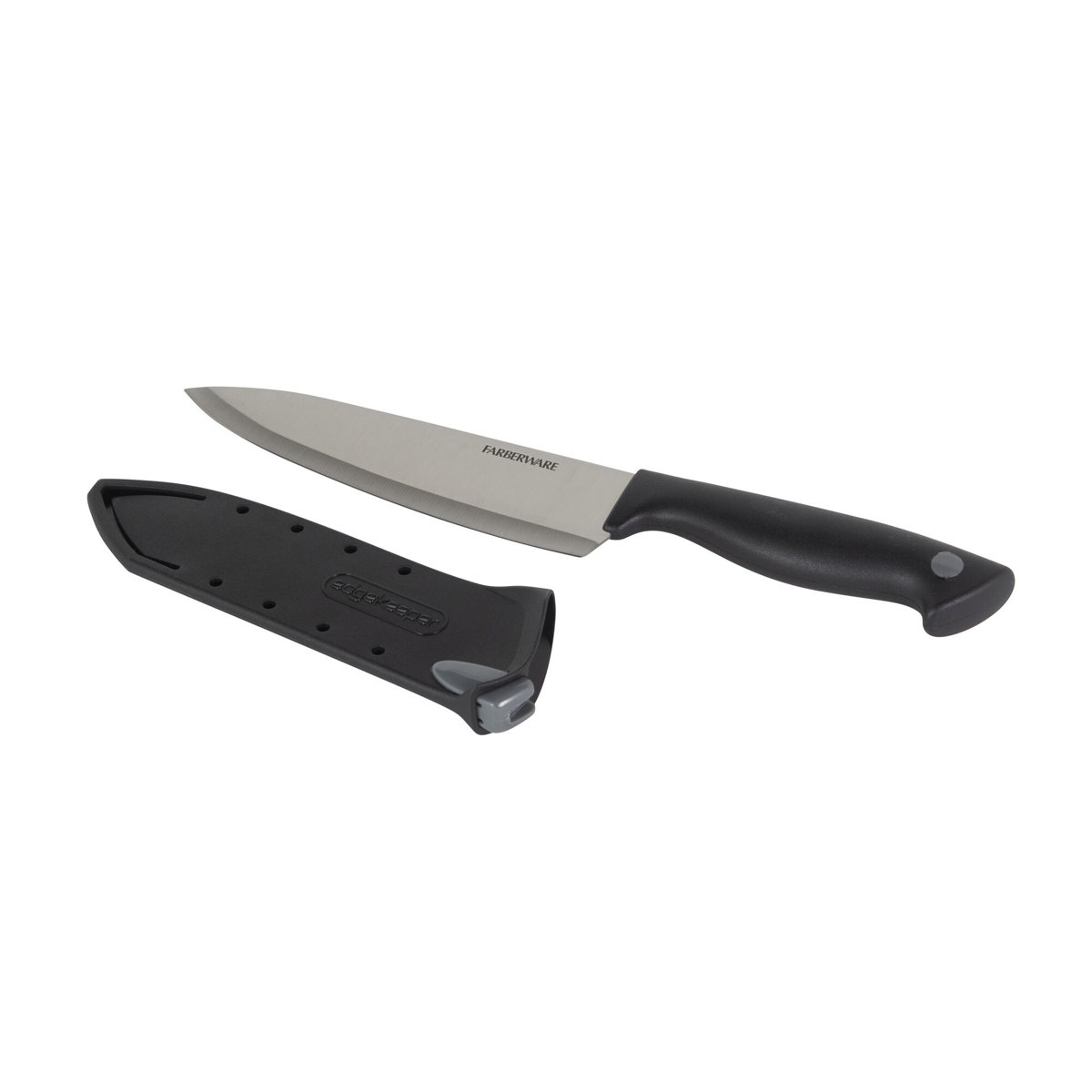 Farberware Edgekeeper Chef Knife with Built-In Self-Sharpening Blade Cover